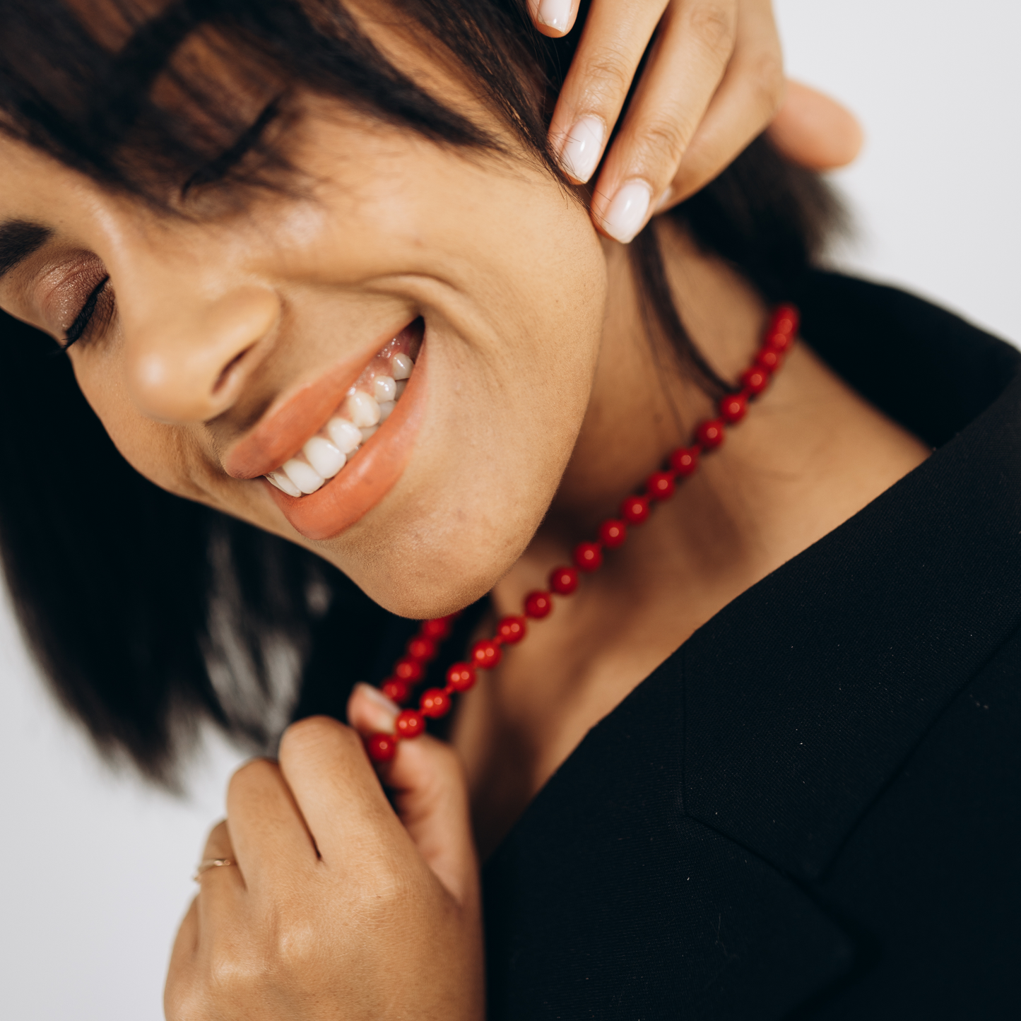 Ruby Red Natural Gemstone Necklace
